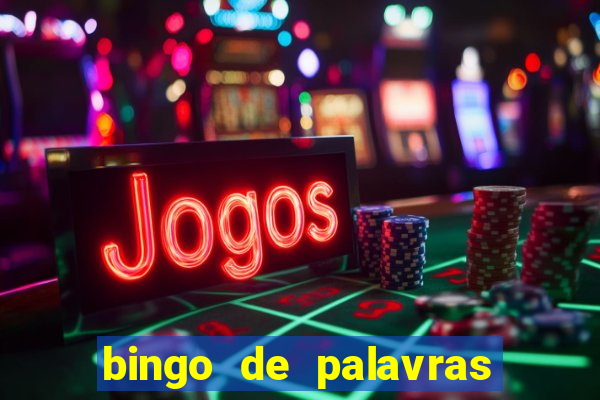 bingo de palavras cha de bebe